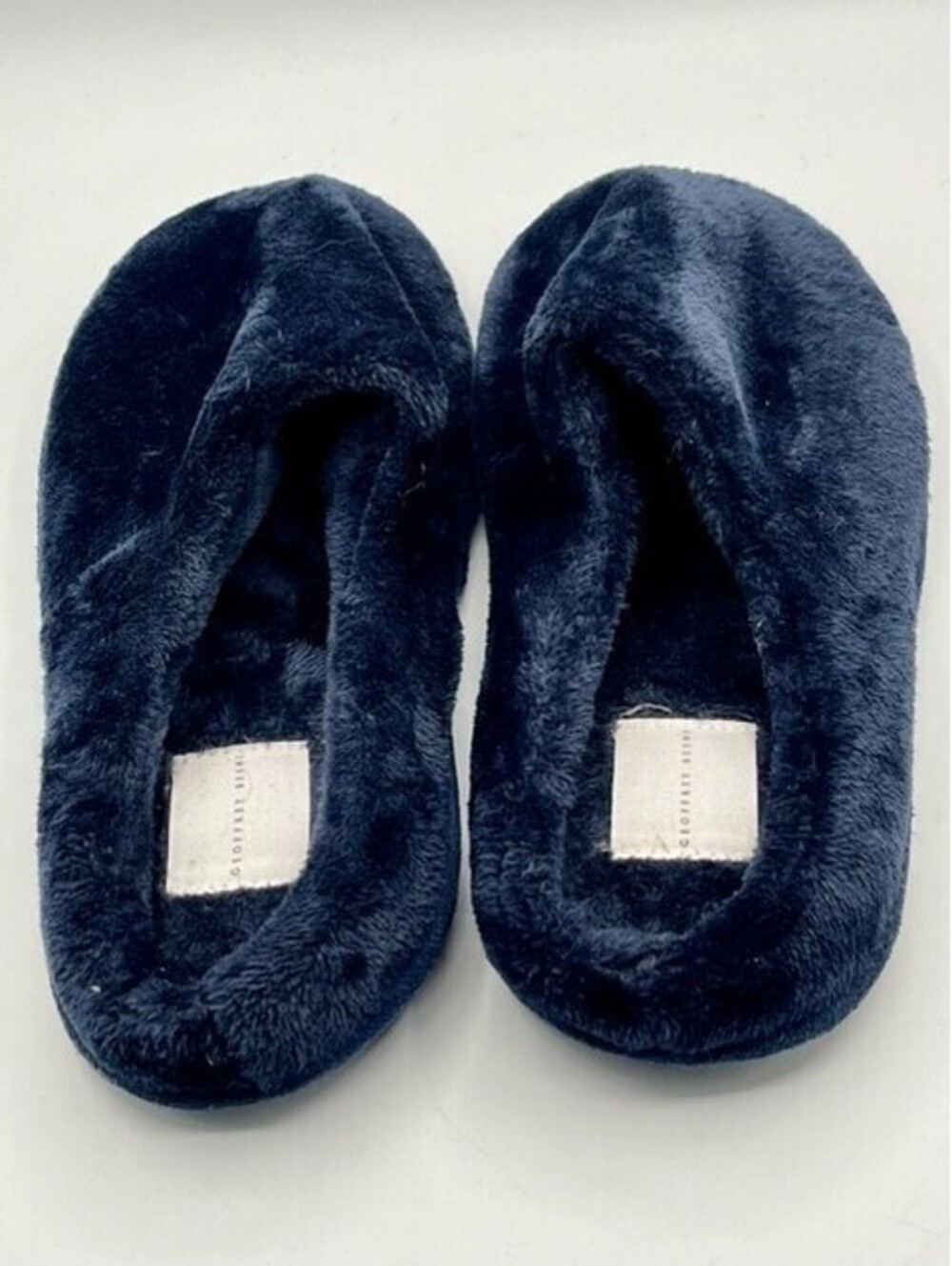 Geoffrey Beene Brand Comfort House Slippers In Color Navy